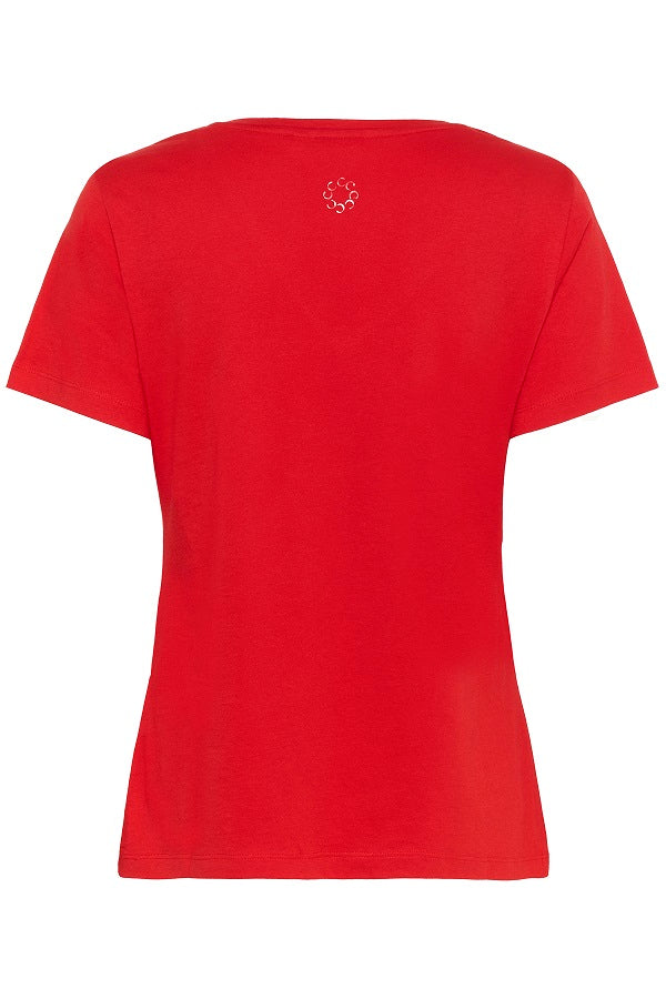 CREAM - Naia Short Sleeve V Neck Tee Shirt (5 colours) (10604508)