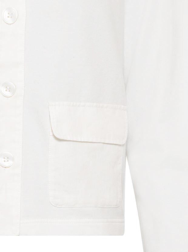 Olsen - Cotton & Linen box shape jacket in Off White (11201648)