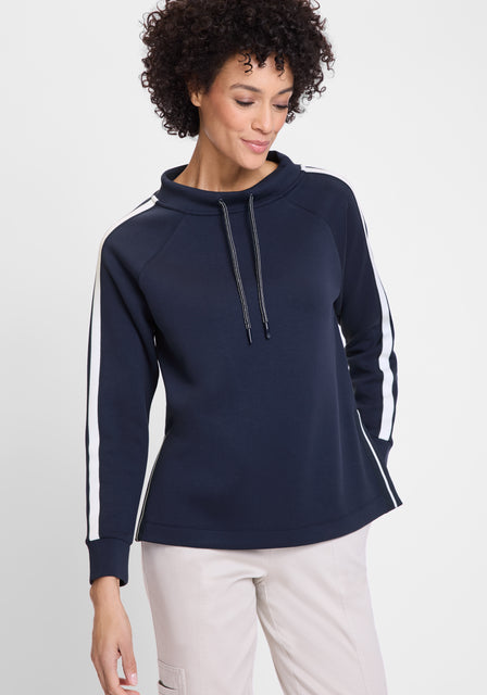Olsen - Henny Jersey - Sweatshirt with Pullcord at Neckline (11201671)