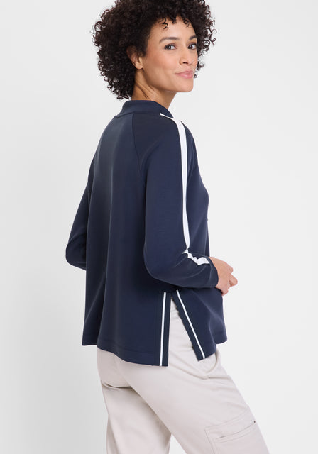 Olsen - Henny Jersey - Sweatshirt with Pullcord at Neckline (11201671)