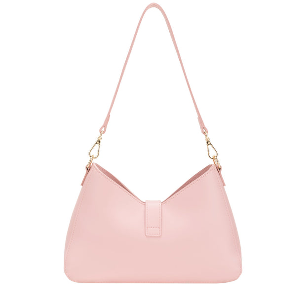 Every Other - Single Strap Shoulder/ Crossbody Bag with Magnetic & Clip Closure (12030) in Pink