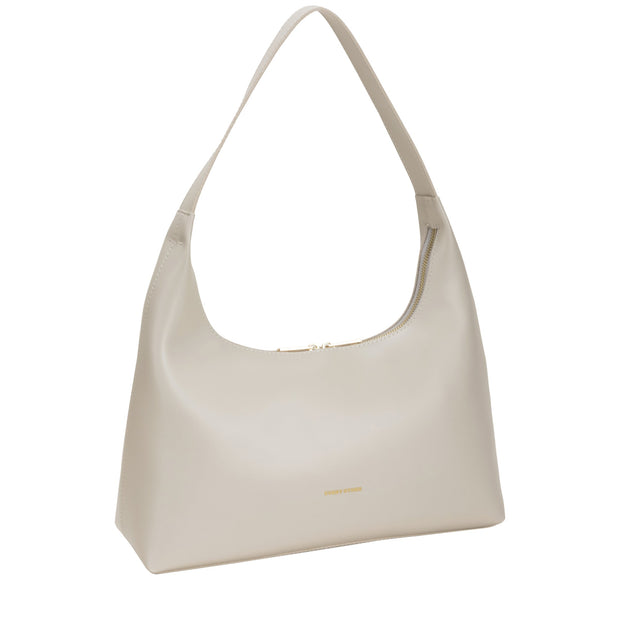 Every Other - Single Strap Curved Top Shoulder Bag in Stone (12040)