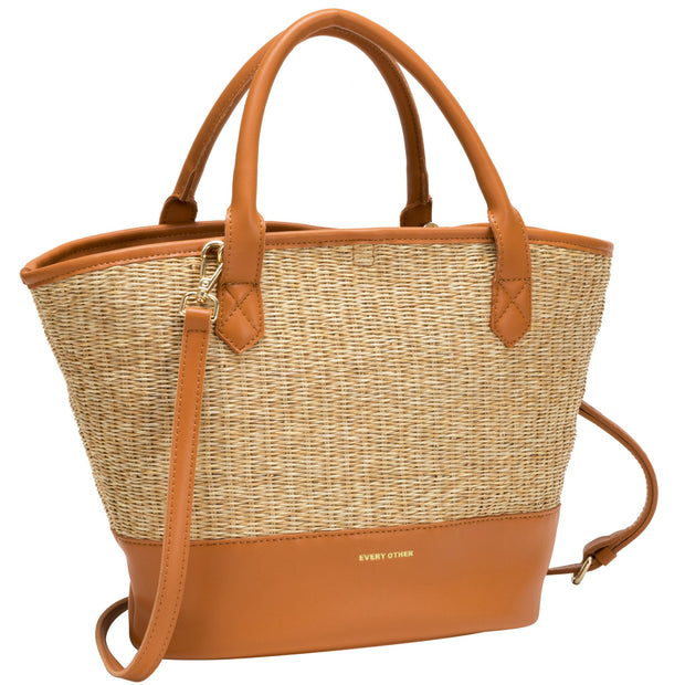 Every Other - Medium Sized Straw Grab Bag with Pouch (12047) (3 colours)