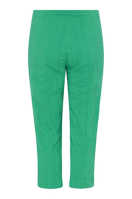 Robell – Marie 07 - Light Weight Cropped Trouser in Striped Seersucker (51576-54554) (2 colours)