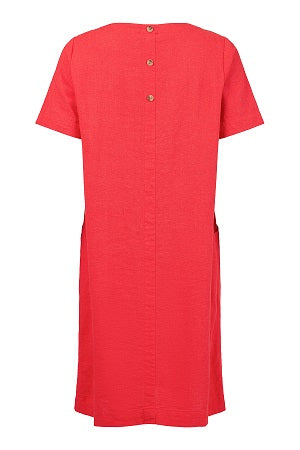 Sunday - Short Sleeve Wide Neck Dress (6083-6056)