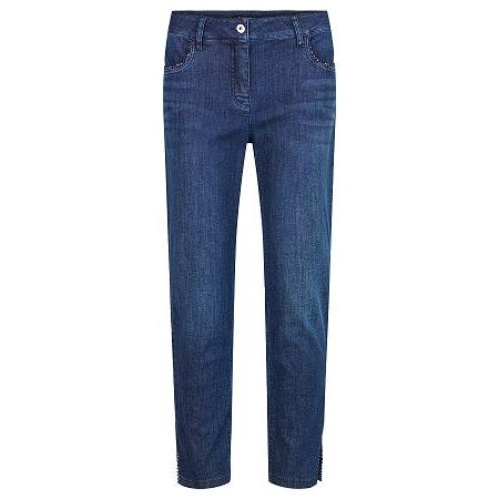 Robell – Elena 09 - Slim Fit 5 Pocket Dark Denim Cropped Jeans (53589-54159)
