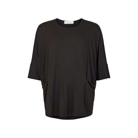 NOEN - 3/4 Sleeve Loose Fit Round Neck Top with Pockets (83609-2428)