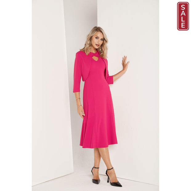 Tia - Bolero jacket in Cerise Pink