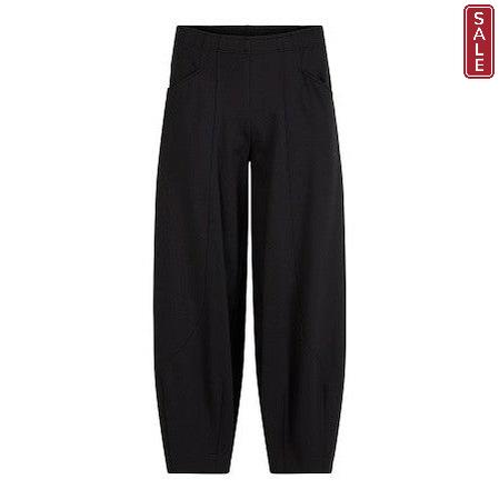 NOEN - Ankle Length Loose Fit Trousers with Tapered Ankles (2 colours)