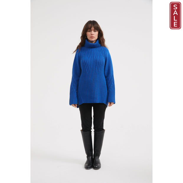 Tirelli - Chunky Cable Knit Poloneck Jumper - 3 colours (K3009)