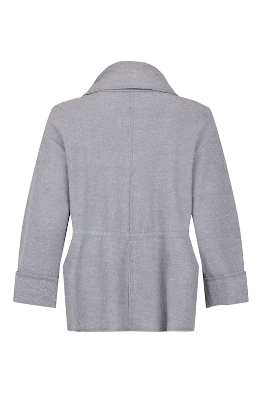 NOEN - Short Boiled Wool Jacket in Storm Grey (87149-8774)