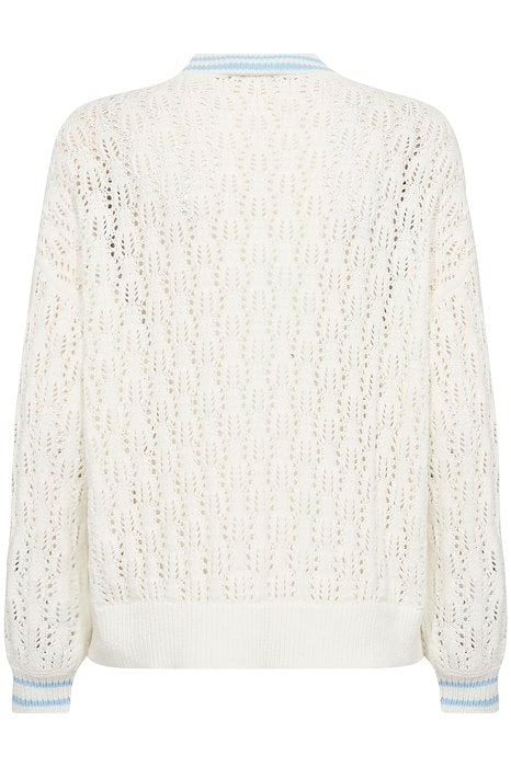 CREAM - CRPreps V Neck Lace Weave Jumper (10613307)