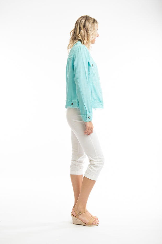 Orientique - Essentials - Short Cotton/Linen Mix Jacket (62617)