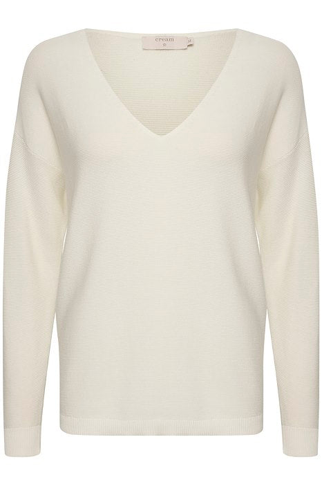CREAM - CRSillar V Neck Cotton Pullover (2 colours)