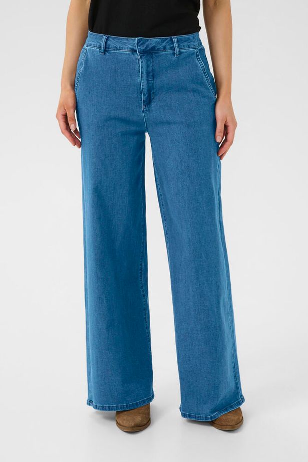 Cream - CRVisti Wide Leg Indigo Blue Denim Jeans (10612286)