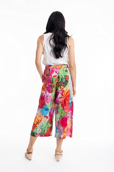 Orientique - Jozani - Wide Palazzo Pant in Bold Floral Print (3618)