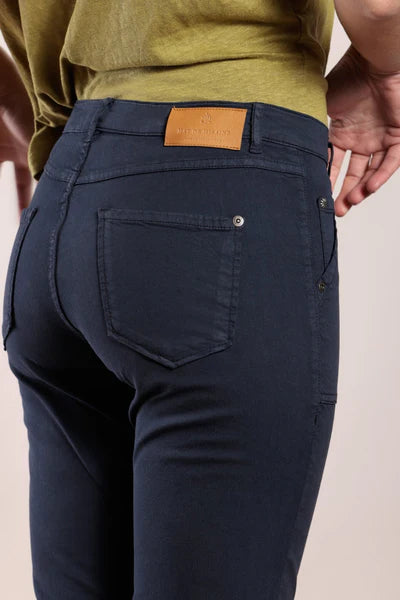 Mat De Misaine - Pimorico - 3/4 Length Cotton Trouser in Indigo