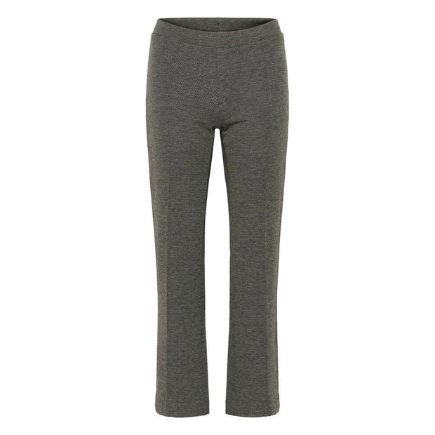 Part Two - PontasPW Easy Fit Straight Leg Trouser in Salt & Pepper Black