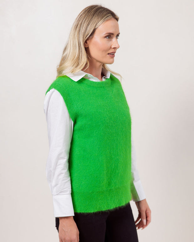 SEE SAW - Round Neck Angora Mix Slipover (2 colours) Style SS227