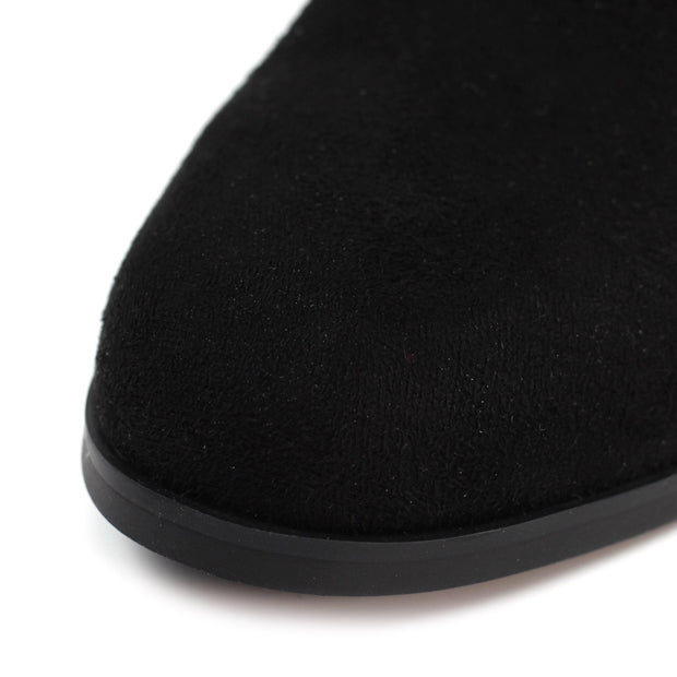 Lunar Shoes - Aurora -Faux Suede Black Ankle Boot (GLX011 BK)