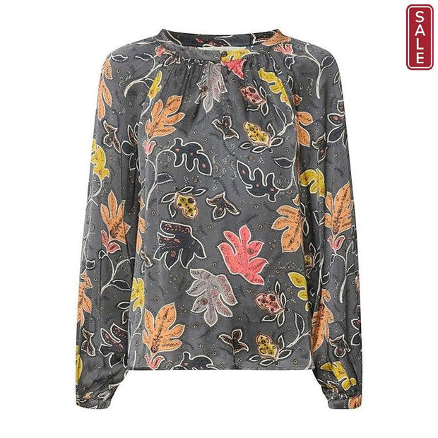 Part Two - CesillaPW Long Sleeve Floral  Print Blouse