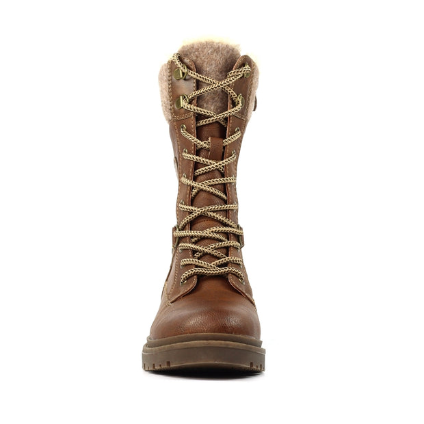 Lunar Shoes - Cambridge Ice Grip Waterproof Boot in Tan (GLH006)