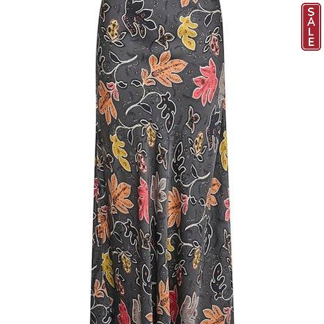 Part Two - RinPW Long Floral Print Skirt
