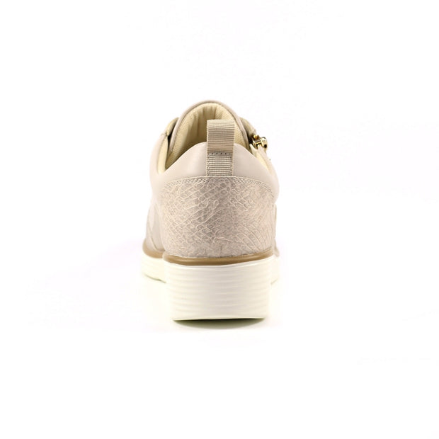 Lunar Shoes - Kiley Wedge Trainer in Beige