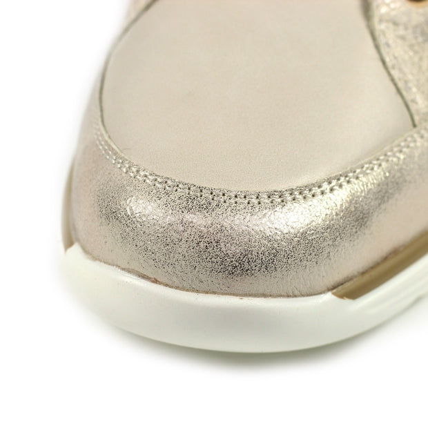 Lunar Shoes - Kiley Wedge Trainer in Beige