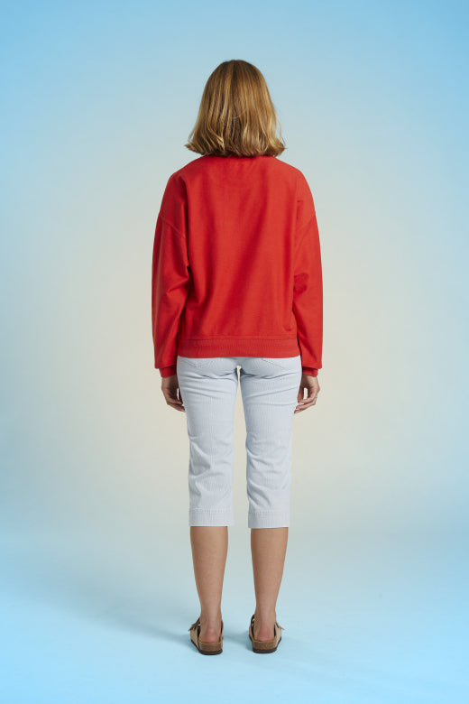 Mat De Misaine - MIKELI Sailor Heart Sweatshirt in Tulip