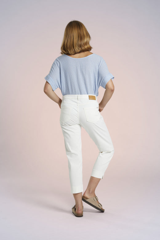 Mat De Misaine - Pimorico - 3/4 Length Cotton Trouser in Indigo