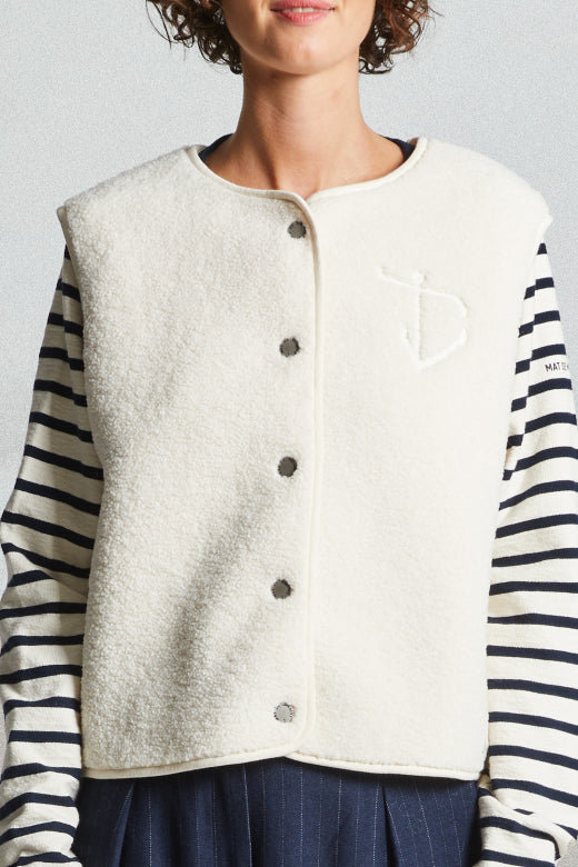 Mat De Misaine - Goelette - Button Through Box Fit Gilet (2 colours)