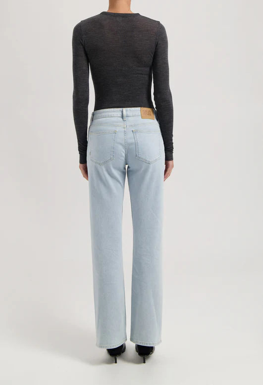 MUD Jeans - Carry - Mid Rise Straight Leg Jean - Light Stone