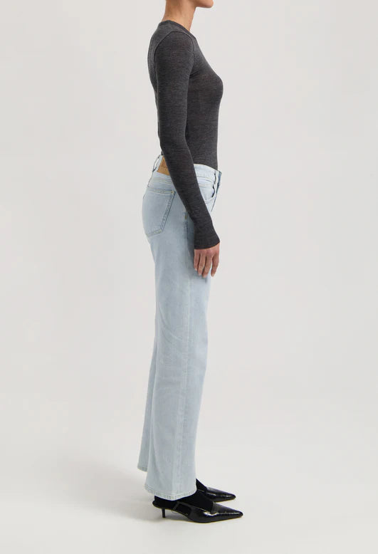 MUD Jeans - Carry - Mid Rise Straight Leg Jean - Light Stone