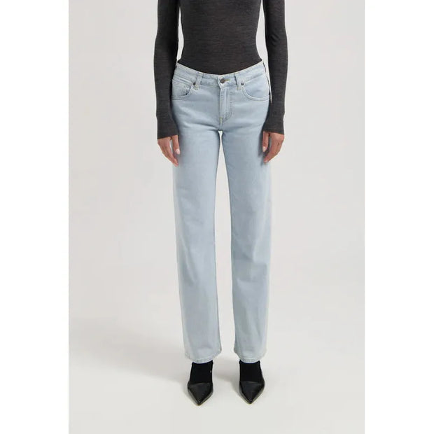 MUD Jeans - Carry - Mid Rise Straight Leg Jean - Light Stone