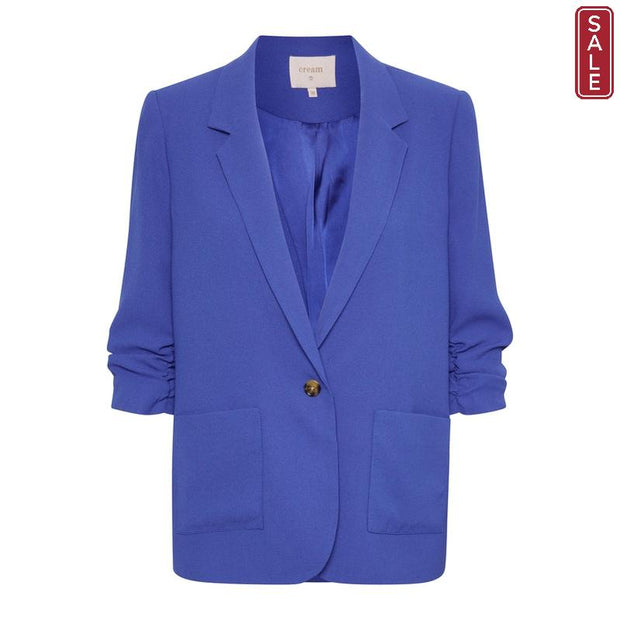 CREAM - CRCocamia 3/4 Sleeve Blazer in Dazzling Blue