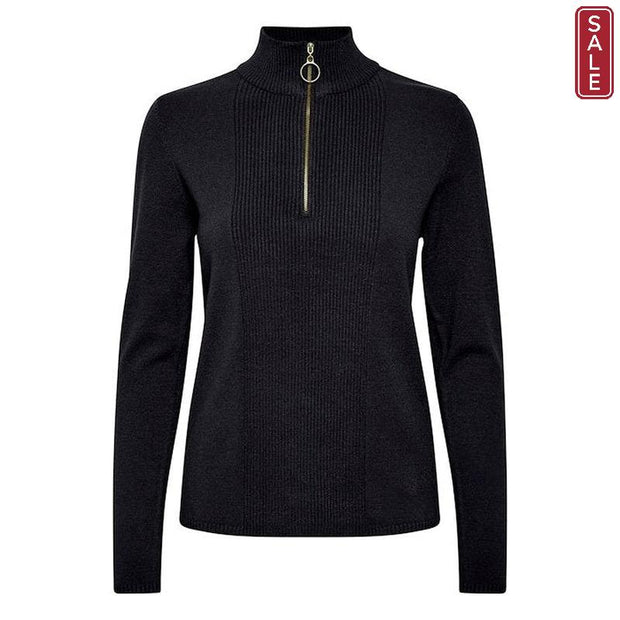 CREAM - CRChristine High Neck Jumper with Zip