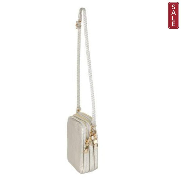 Kris-Ana Triple Zipper Small Crossbody Bag (Various colours) -1104