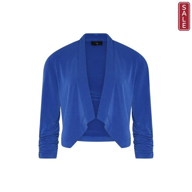 Tia - Bolero jacket with ruched cuffs