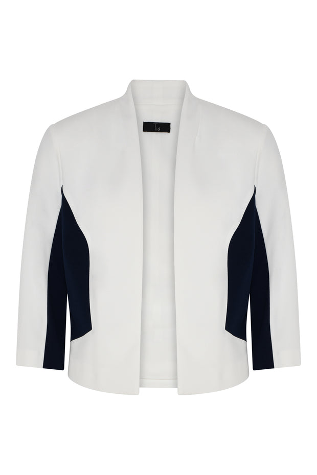 Tia - Sleeveless V Neckline Cocktail Dress with Matching Jacket