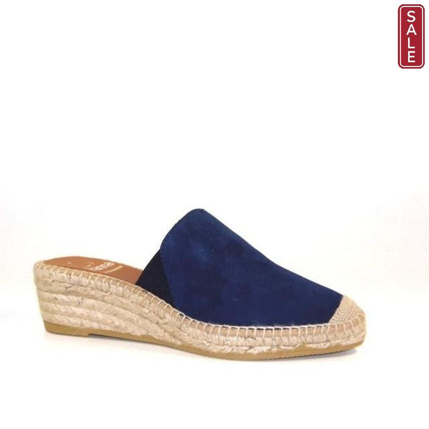 Kanna - K2124-Low Wedge Backless Slipper Style Espadrille