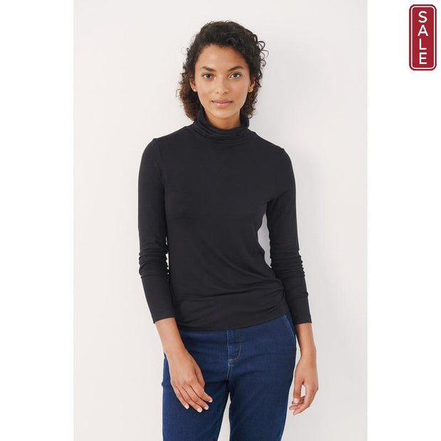 Part Two - EfinasPW Polo Neck Jumper in Dark Navy