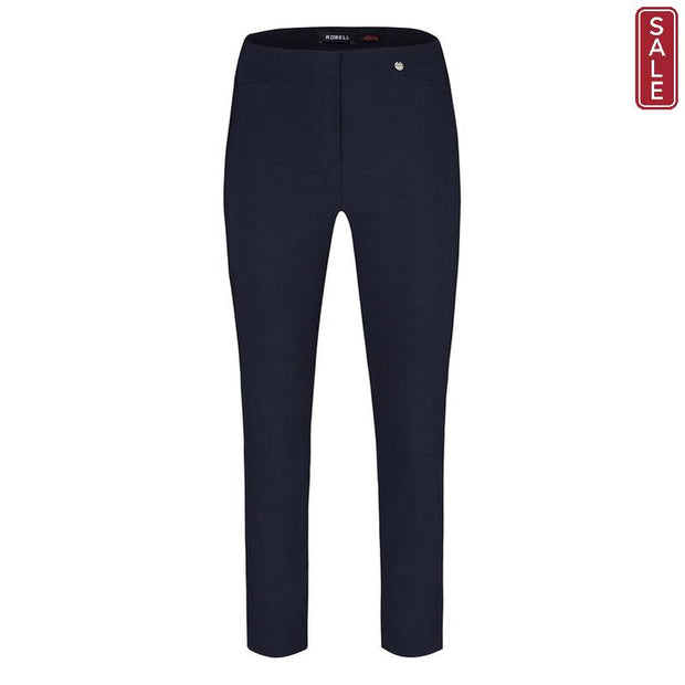 Robell – Rose 09 - Cropped Trousers in Plain Fabrics