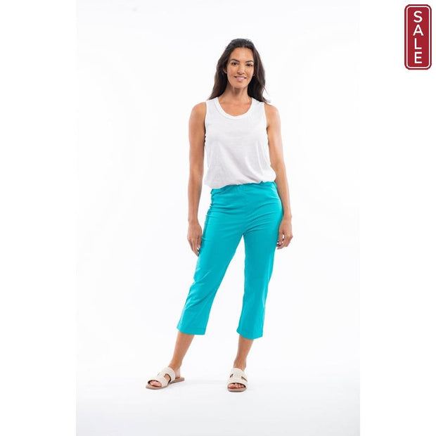 Orientique - Capri Trousers in Turquoise