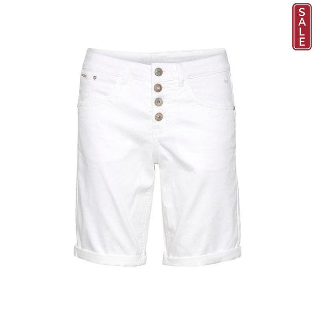 CREAM - CRLotte Long Cotton Shorts in Snow White