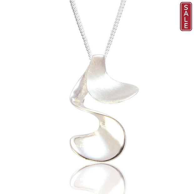 Spoke925 - Leila Silver Swirl Pendant on 18" Silver Chain