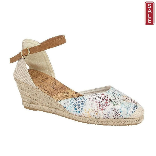 CIPRIATA - 'DANA" - Multicoloured Espadrille Wedge Sandal