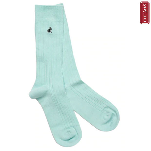 Swole Panda - Ladies Bamboo Socks - Classic Plain Mint