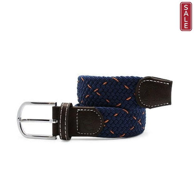 Swole Panda - Ladies Navy/Orange Dot Woven Recycled Belt