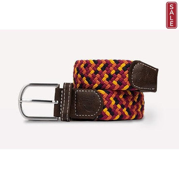 Swole Panda - Ladies Orange/Yellow Zigzag  Woven Recycled Belt